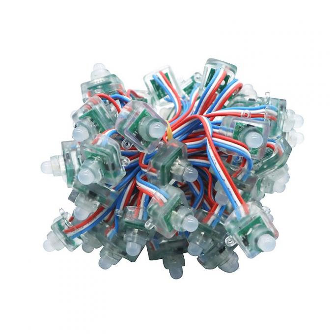 経路識別文字の正方形LEDピクセルはDC5V WS2811の正方形12mmを拡散したひもでつなぐ 0