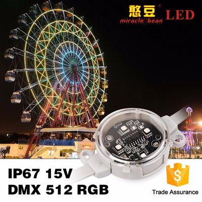 40mm 50mm DC24V Waterproof Rgb LED Pixel Light For Building Lighting