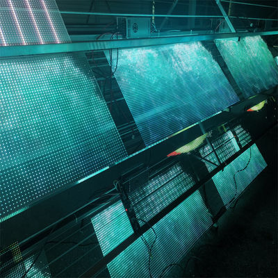 Transparent Led Screen Display Store Glass DC5V Adhesive Wall Indoor P8 Flexible Film Led Screen