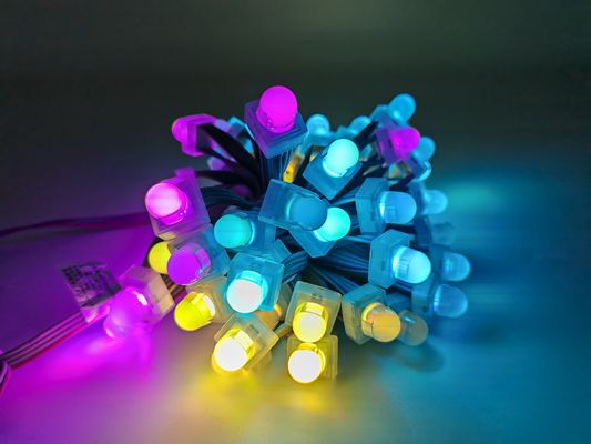 Outdoor DC5V 12mm DMX512 Square LED Pixel Light With IP67 Protection And 160 Deg Viewing Angle