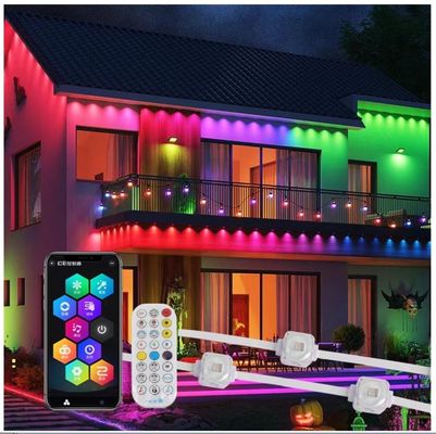 Permanent 20mm RGBW Plastic Pixel LED Eaves Lights for Outdoor Eave Decoration Lighting