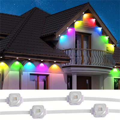 Christmas Outdoor Decoration DC12V SMD5050 RGBW Permanent Outdoor String App Pixel Eaves Led Lights