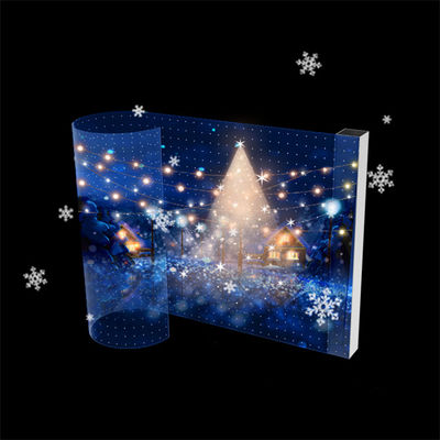 RGB Color Temperature LED Transparent Screen for Bright Advertisement Display Animation Video