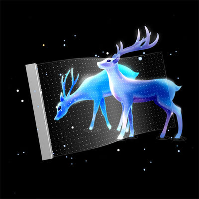 600W/m2 LED Transparent Screen Colorful Animation Full Color LED Lighting for Indoor Decoration
