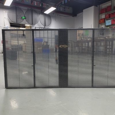 IP65 Led Grille LED Display Screen Curtain Window Transparent Led Screen