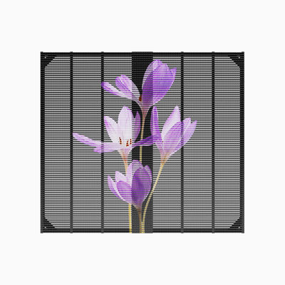 Indoor LED Transparent Led Display Screen Full Color Electronic Grille Screen Window Advertising Screen