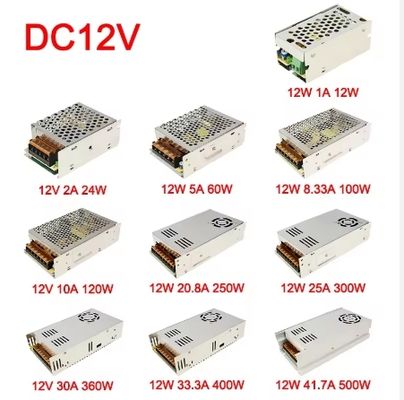 12V 24V Ultra Thin and Slim Led Power Supply 100W 300W 400W 600W IP67 Voltage Constant Current Lighting LED Driver