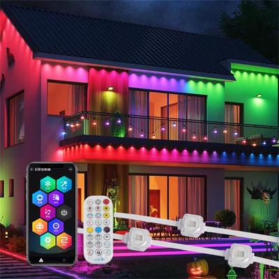 品質  Gouly House Decor 25mm Permanent Eave Light DC24V RGBW Full Color Addressable Outdoor Christmas Pixel Lights 工場
