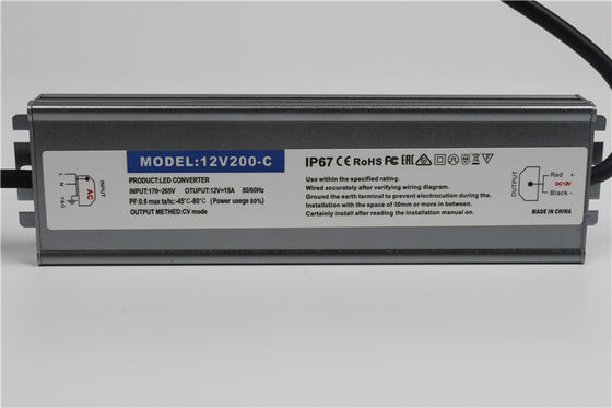 86% Efficiency 8.3A 200w Waterproof Led Power Supply 12v 24V