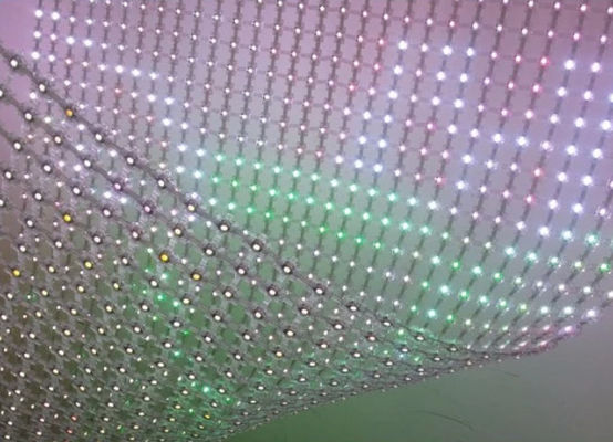 Outdoor 400pixel/m2 SMD5050 Led Mesh Video Screen 100w/m2