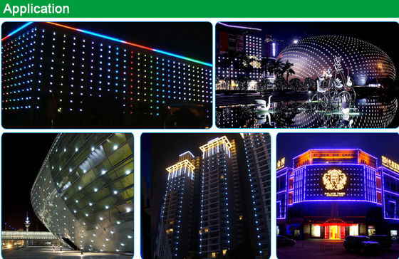 OEM RGB Addressable Light UCS2904 Channel Profile 24V 50MM IP67 Christmas Holiday Festival Outdoor LED Pixel Point Light