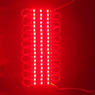 7512-5050 RGB LED Module 0.72W LM60-66LM Angle 160 IP65 With The Light Box Displaying The Different Luminous Characters