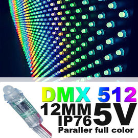 12mm LED のコントローラー スマートな色の変更のための IC の防水 rgb フル カラーの導かれたピクセル ライト DC5V
