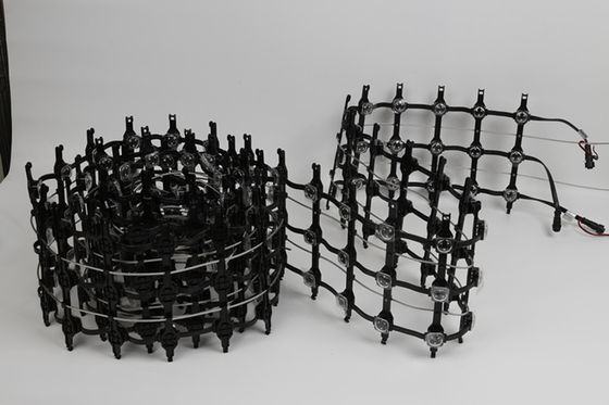 Customized Mesh LED Screen Waterproof IP67 12V RGB Outdoor Flexible Video Display