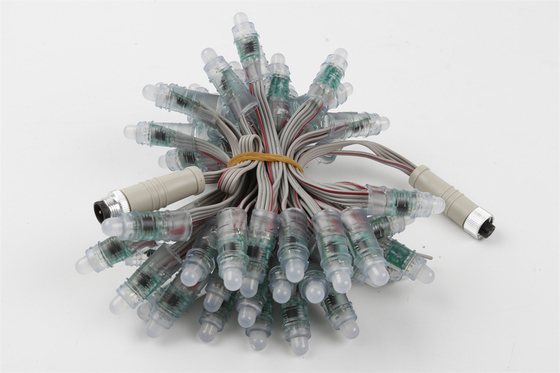 12mm 屋外防水 LED ピクセル ライト フルカラー 0.3W DC5V IP67