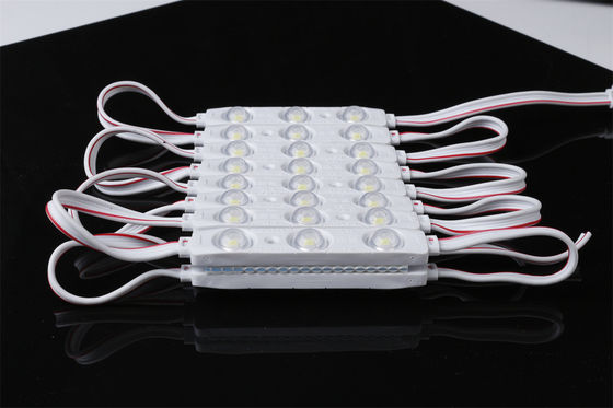 12V 3-Light SMD 2835 LED Module with 1W Sign Lens IP67 PC Body Pixel Lights for Outdoor Decoration