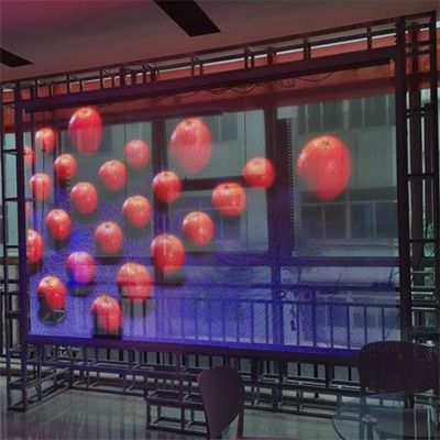 フィルム・LED・ディスプレイ フィルム・スクリーン P16 プレカ 柔軟なソフトモジュール 透明なLEDスクリーン