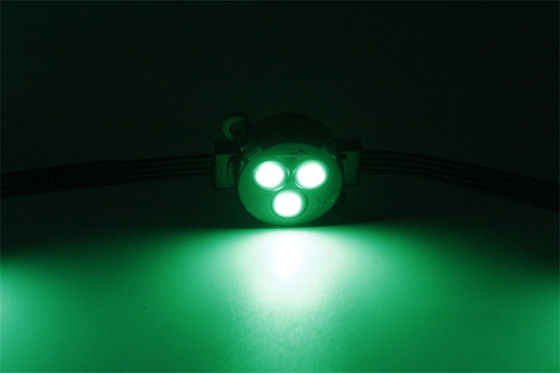 外装 恒久的なクリスマスライト 30mm RGB LED 点光源 DC12V 0.75W LED ピクセルライト