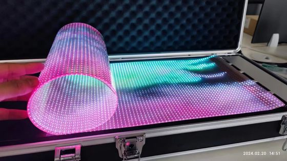 P10 RGB カラー LED 透明フィルムスクリーン 室内 ハード/フレキシブル LED ディスプレイスクリーン