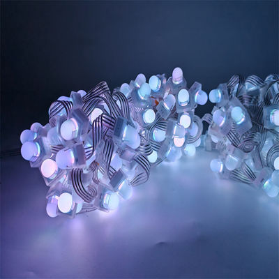 Smart 12mm SMD5050 RGBW Pixel LED String Light IP67 Outdoor Decoration with Changeable Emitting Color PC Lamp Body