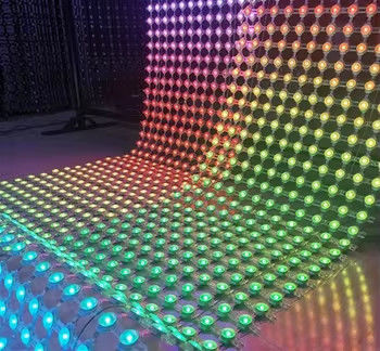 3in1 SMD3535*3 プログラム可能なフルカラーLEDメッシュディスプレイパネル