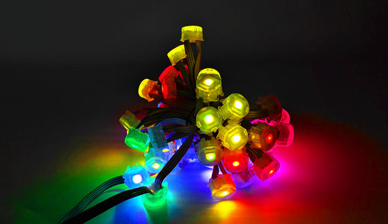 48pcs 20MM 屋外防水 IP67 LEDピクセルライト 赤/緑/青/黄色/白/暖かい 白