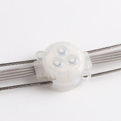 RGB LEDポイントライト 1W エピスターチップ 30mm RGB LEDポイントライト PCボディ付き,屋外防水 IP67