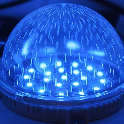 12* SMD3535 赤緑青 dmx512 80mm点光源 屋外装飾ピクセルライト