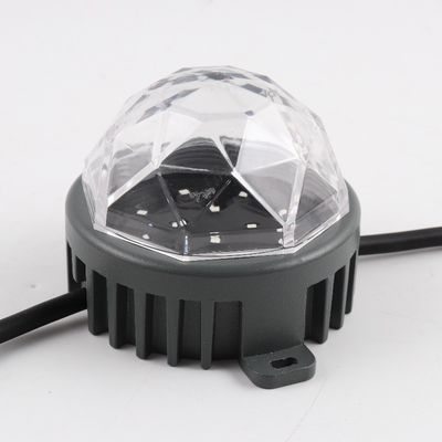設定可能な100mm IP67 防水 DC24V 50MM DMX LED RGB ピクセルライト プログラム可能 屋外 LED プロジェクト LED 点灯