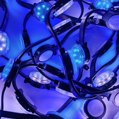 防水 屋外 40mm ピクセル LED 点灯 24v 工作電圧 120° 射線角度