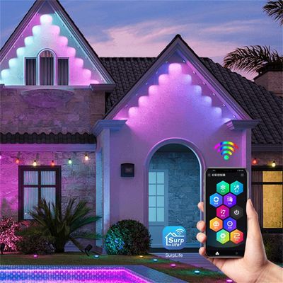 Permanent Christmas Lighting IP67 Smart Wifi Controller House Exterior Led Lights Pixel Outdoor Holiday Eave Lights