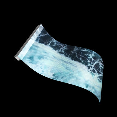 Store Glass Transparent LED Display Adhesive Wall Indoor Flexible Film LED Screen -20C-60C