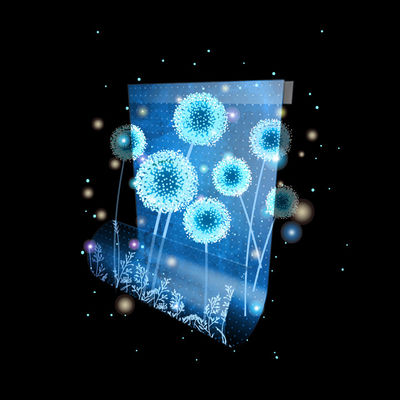 5V Voltage LED Transparent Display Flexible Glass Film for Shopping Mall Center Display