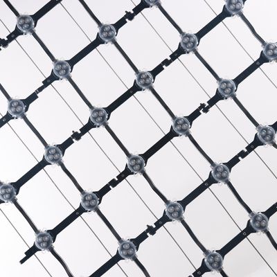 グラスカーテンビルディング用 30mm フレキシブル LED メッシュディスプレイスクリーン 1000mm*1000mm スクリーンサイズ 50000時間 寿命