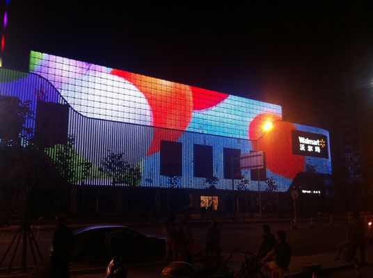 IP68 防UV RGB 阻燃型 LED メッシュスクリーン