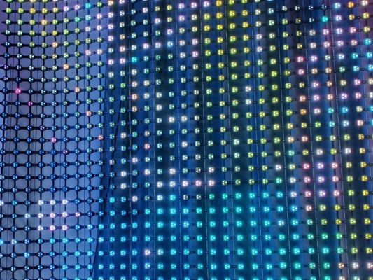 プログラム可能なソフトLEDメッシュディスプレイ,IP67保護とDMX512制御