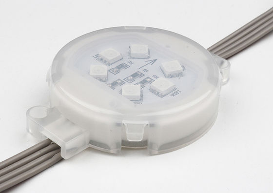 RGB多色変色LEDピクセルポイントライト 24V SMD5050 50mm 建物用 IP67 防水屋外照明