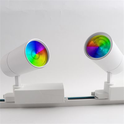 モダン鉄道照明システム LEDトラックライト 40W RGBW 2000LM アルミ合金角度調整