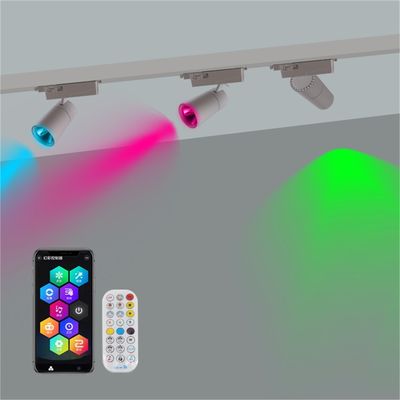 室内ホール 天井 装着 LED トラックライト 24V 40W 暗調可 RGBW 色彩