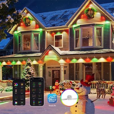 スマート LED 恒久的屋外ホリデー クリスマス Wifi RGB LED 軒下ライト 屋外ピクセルポイントライト