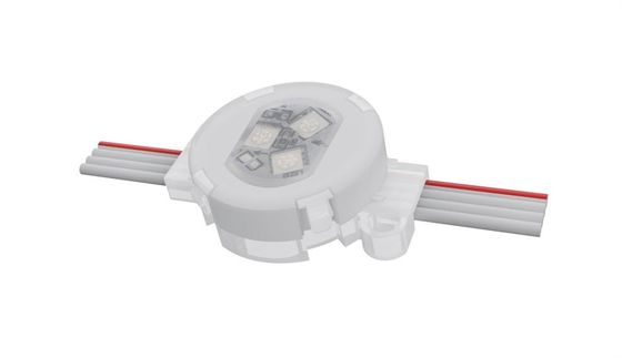 常設クリスマスライト LED SMD3535 DMX 512 12V RGB デジタル 30mm アドレサブル LED ピクセルポイントライト 120° ビーム角
