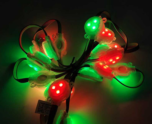 DC 12V 3pcs SMD 5050 拡散型 RGB LED ピクセル, アドレス可能な RGB LED ストライプ 30mm LED ピクセルポイントライト