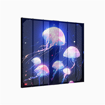 Outdoor Waterproof P3.9-7.8 Transparent LED Grille Screen for Advertising Video Wall