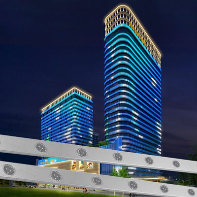 景観用 30mm 24V RGB LED IP67 屋外プログラマブル ポイントライト