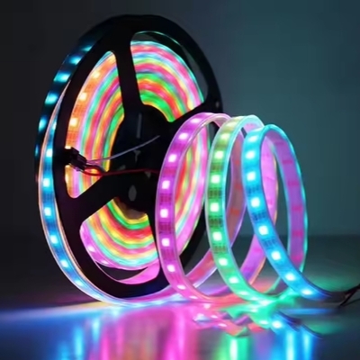 スマートフレキシブルRGB LEDストライプライト WS2811 アプリ制御付き個別アドレス付け 12V/24V 家具飾り照明