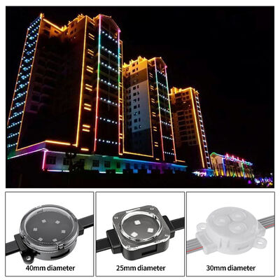 Permanent Outdoor Gemstone  LED Point Light 30mm Outdoor with Aluminum Track IP67 Waterproof  Christmas Light