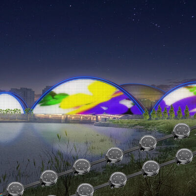 屋外用IP67 36V長距離防水 40mmピクセルLEDドット光源 白色発光 永久LEDピクセルライト