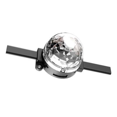 LEDポイント光源 屋外IP67 12V 1W 長距離防水 40mmピクセルRGB