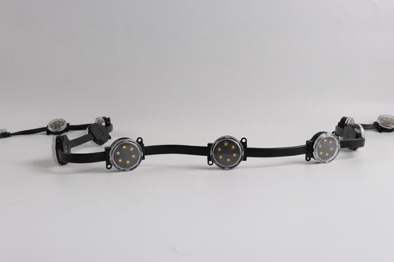 50mm RGBW ピクセルポイント光源 2W DMX512 IP67 防水 120° ビームアングル 屋外