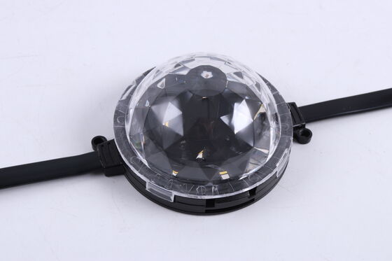 80mm RGB DC24V ピクセルポイントライト DMX512 IP67 防水 120° ビーム角 UV耐性